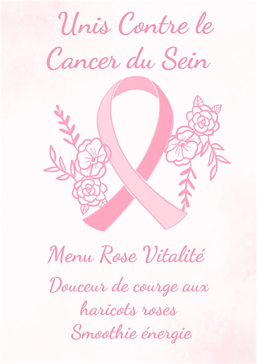 Menu Rose Vitalité - Atelier de cuisine 18 Oct