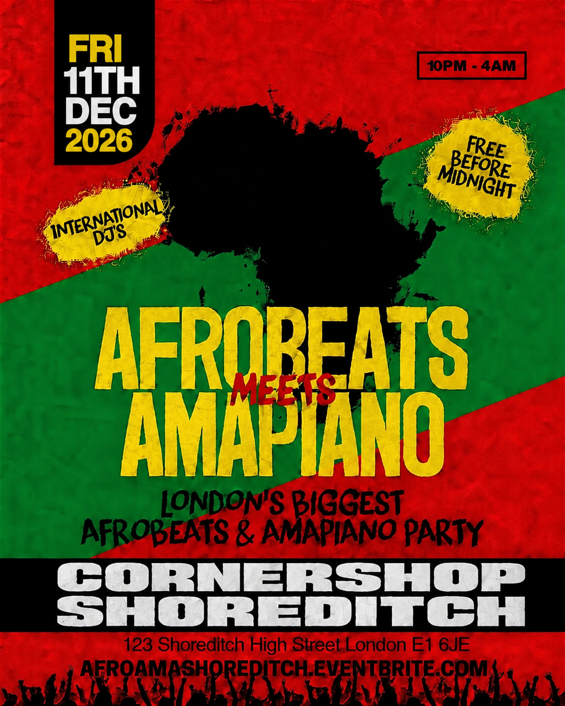 Afrobeats Meets Amapiano Shoreditch