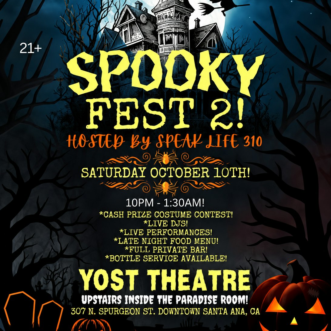 Spooky Fest 2! Costume Party! Inside Paradise Room
