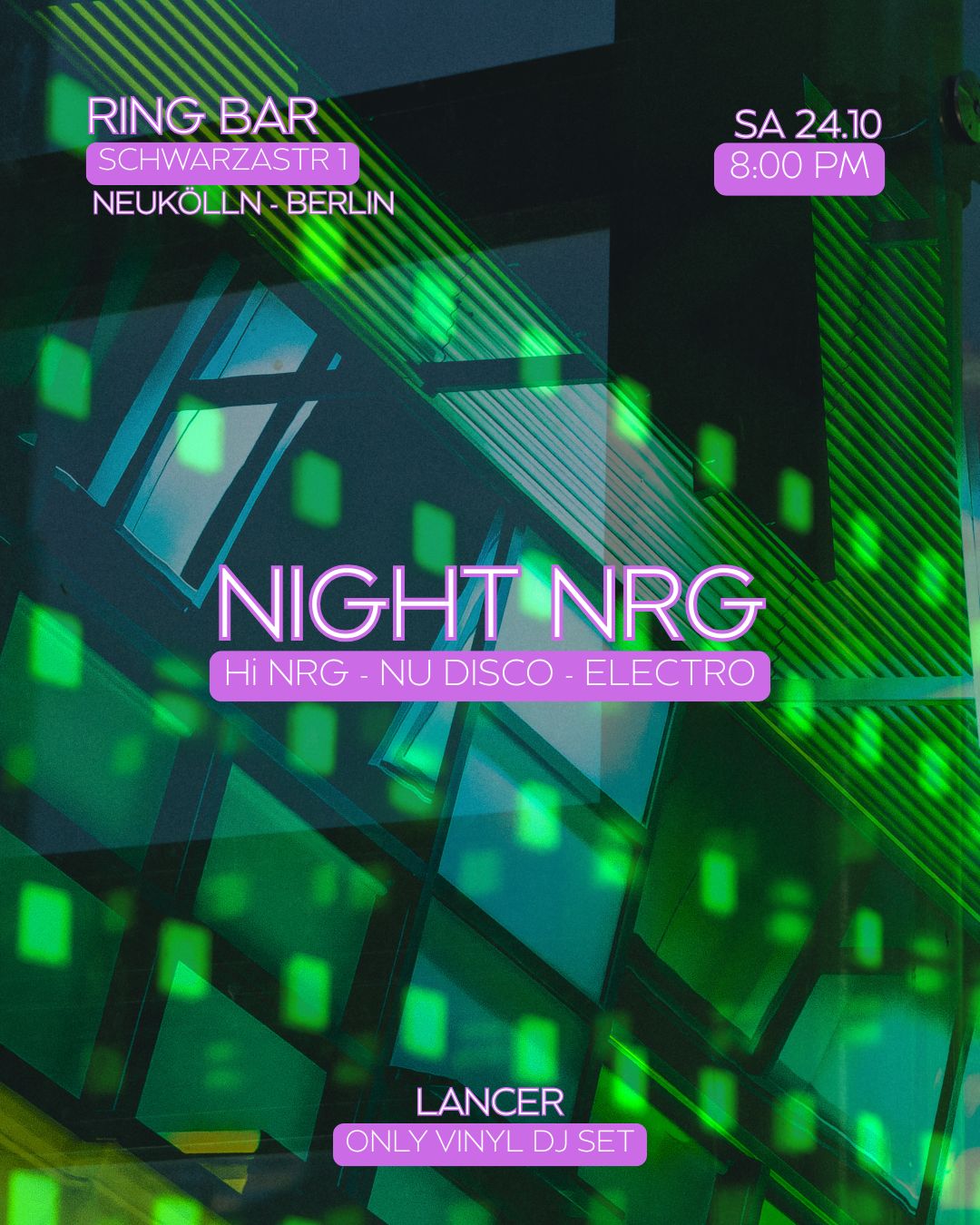 Night NRG Hi-NRG, Nu Disco, Electro on vinyl