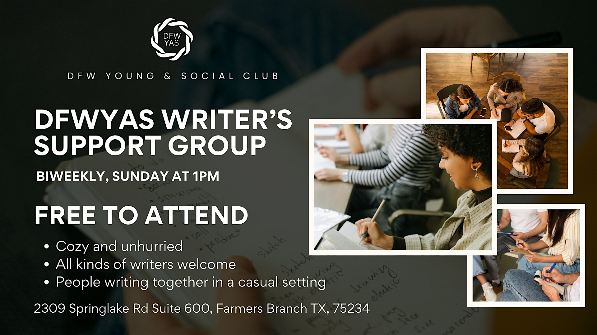 Writer's Support Group - DFWYAS