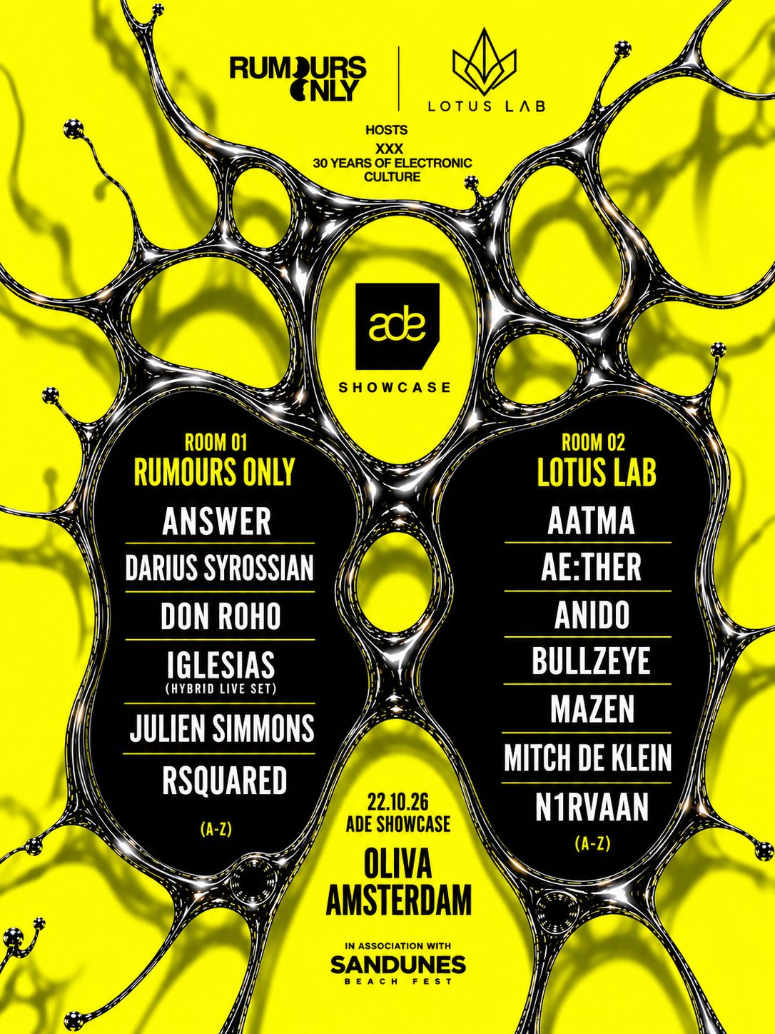 Rumours Only x Lotus Labs ADE Showcase