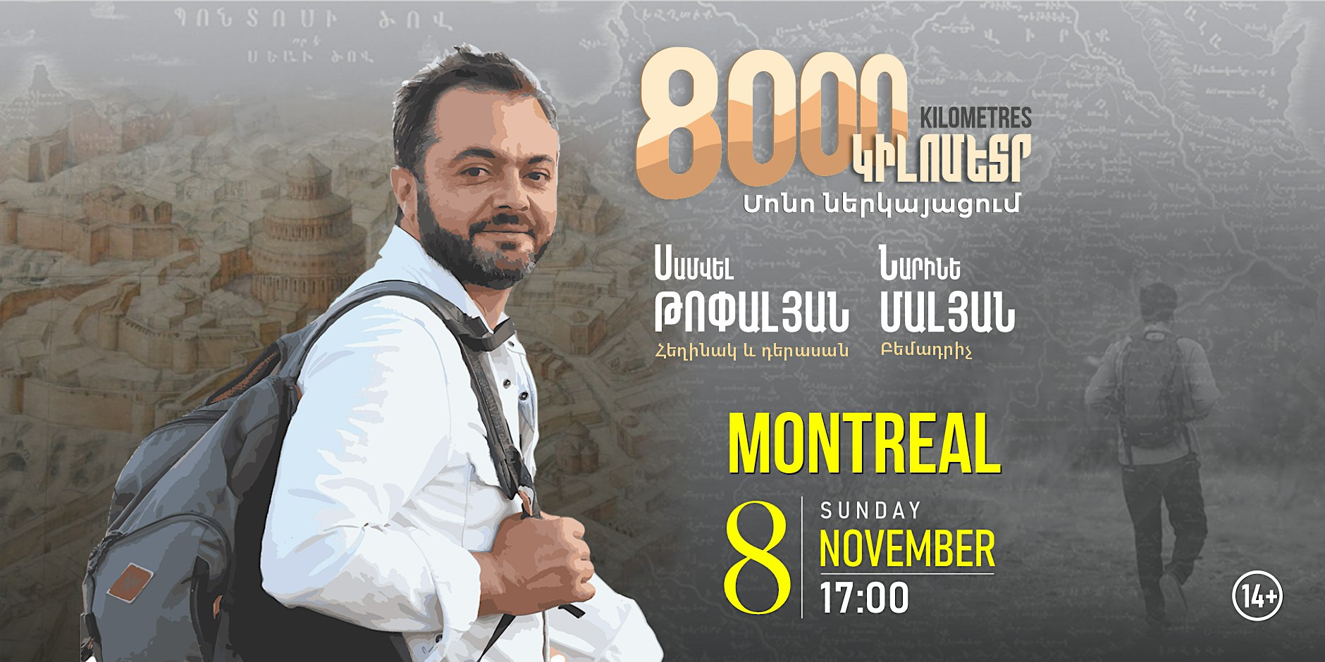 8000 kilometres