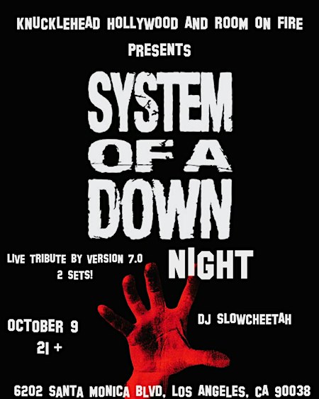 SYSTEM OF A DOWN live tribute at Knucklehead