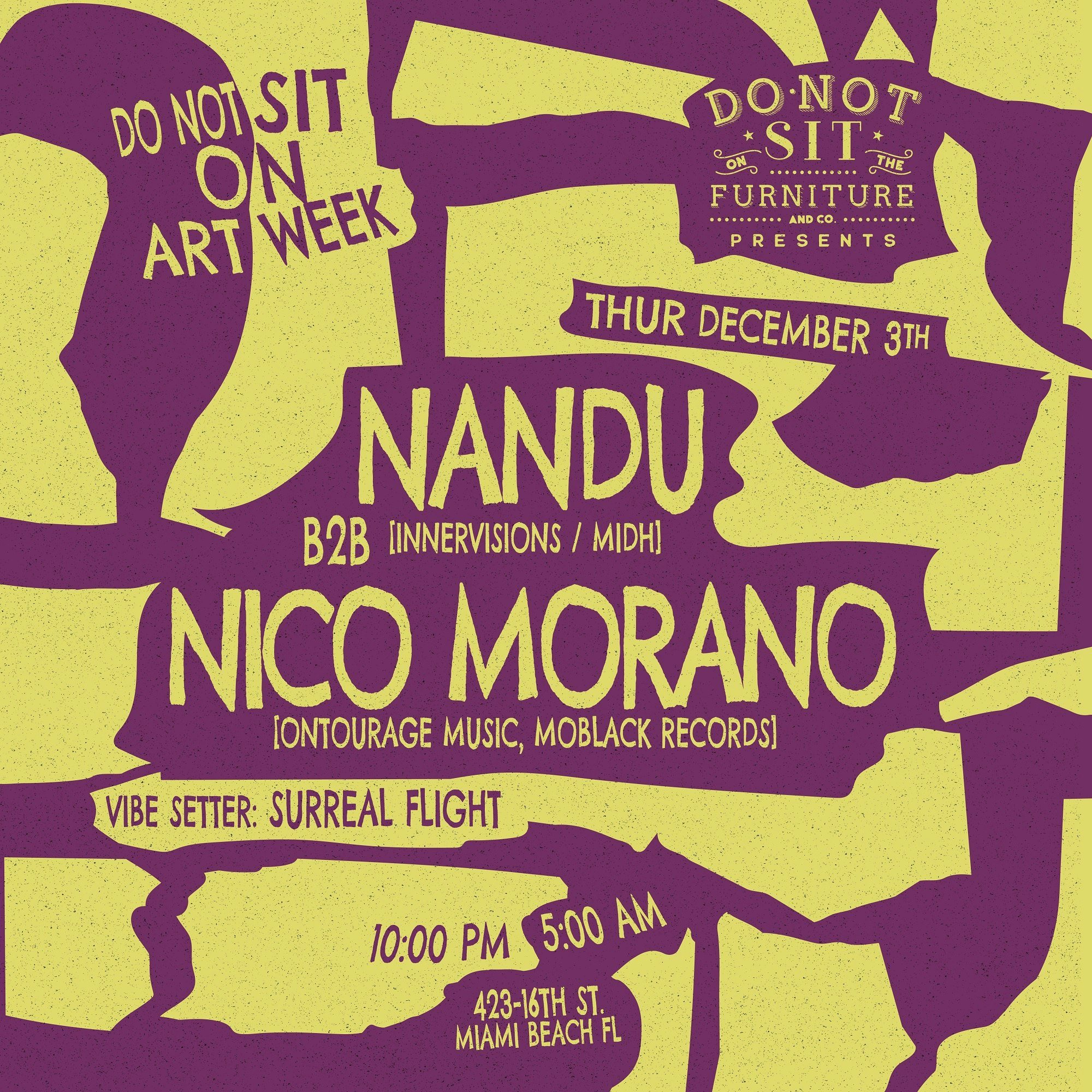 Do Not Sit on Art Week : Nandu b2b Nico Morano