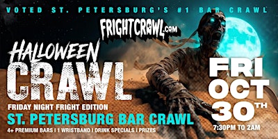 The Fright Crawl | St. Petersburg Halloween Bar Crawl 2026 | Fri, Oct 30