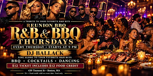 R&B & BBQ Thursdays at Reunion BBQ