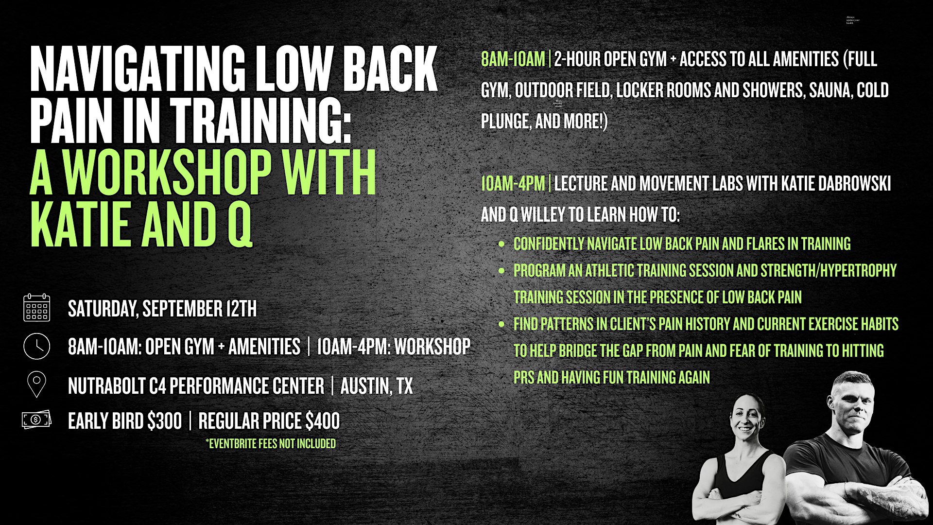 Navigating Low Back Pain in Training with Katie Dabrowski and Q Willey