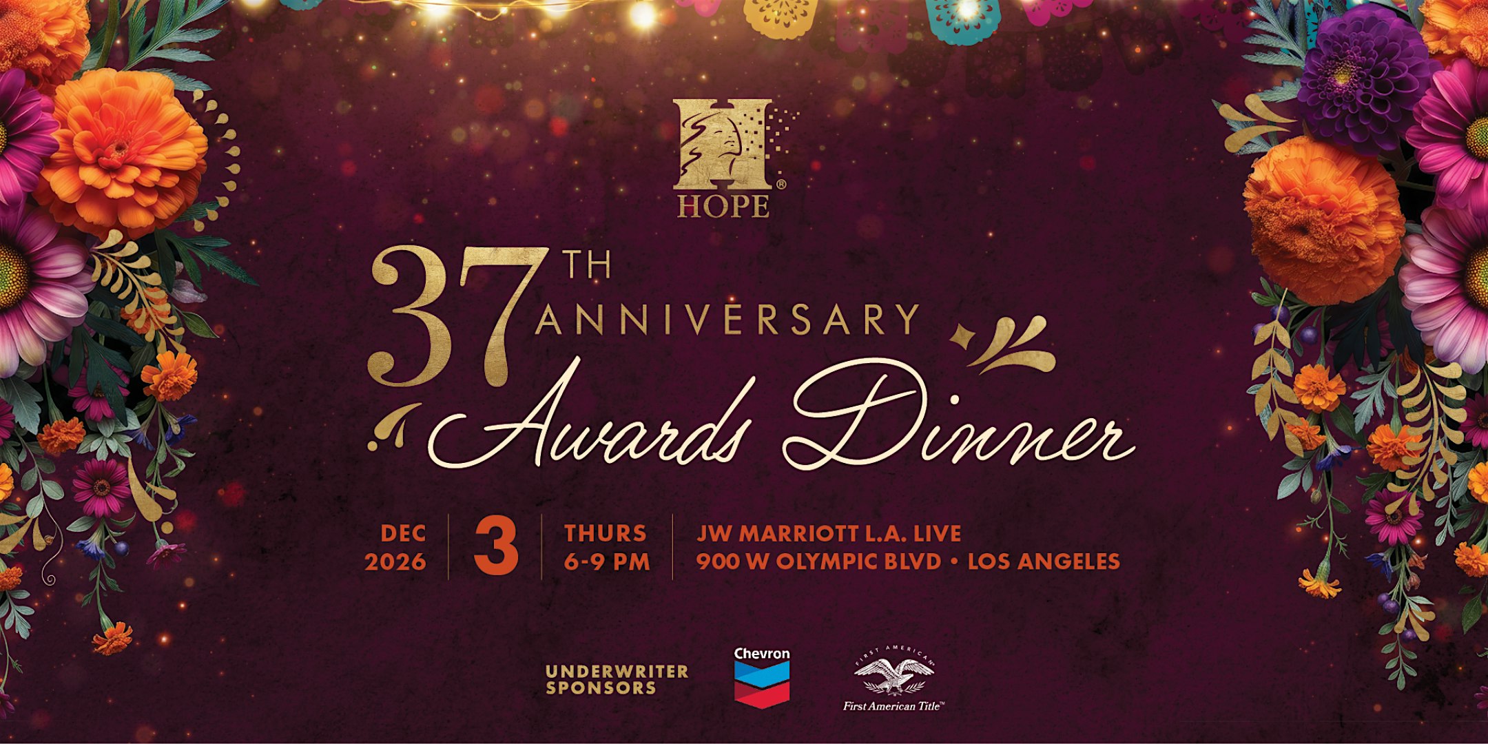 HOPE's 37th Anniversary Awards Dinner