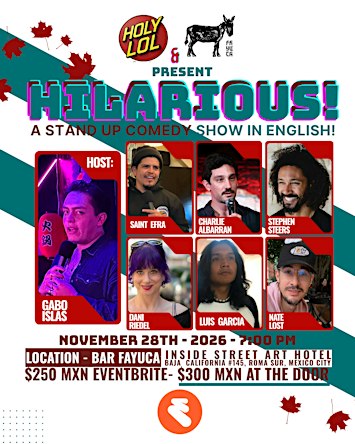 HILARIOUS!  A Stand Up Comedy Show in English