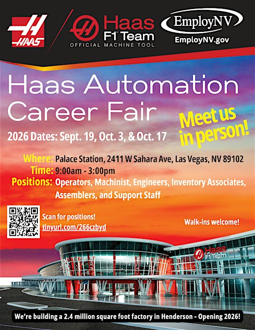 Haas Automation Career Fair - Las Vegas