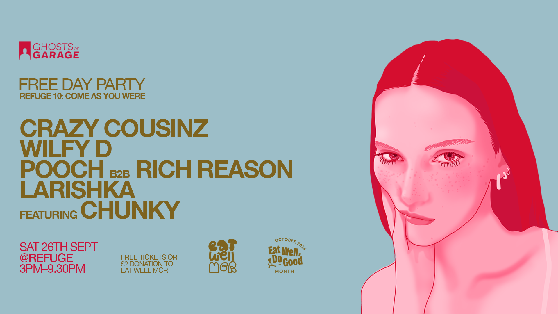Ghosts of Garage DAY PARTY with Crazy Cousinz & Wilfy D