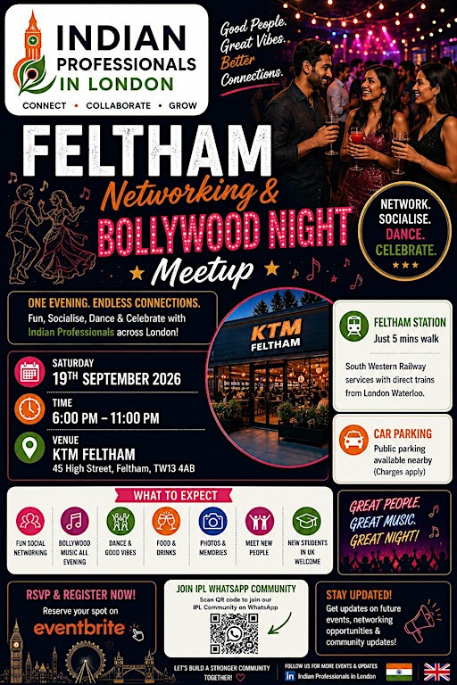 IPL -  Feltham Networking & Bollywood Night