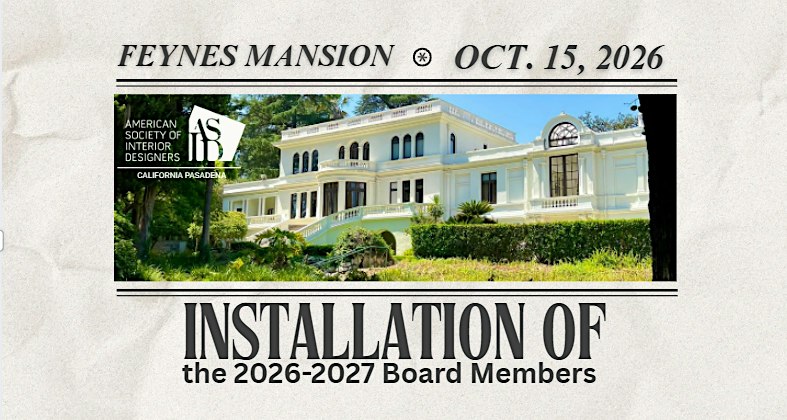 ASID Pasadena Board Installation