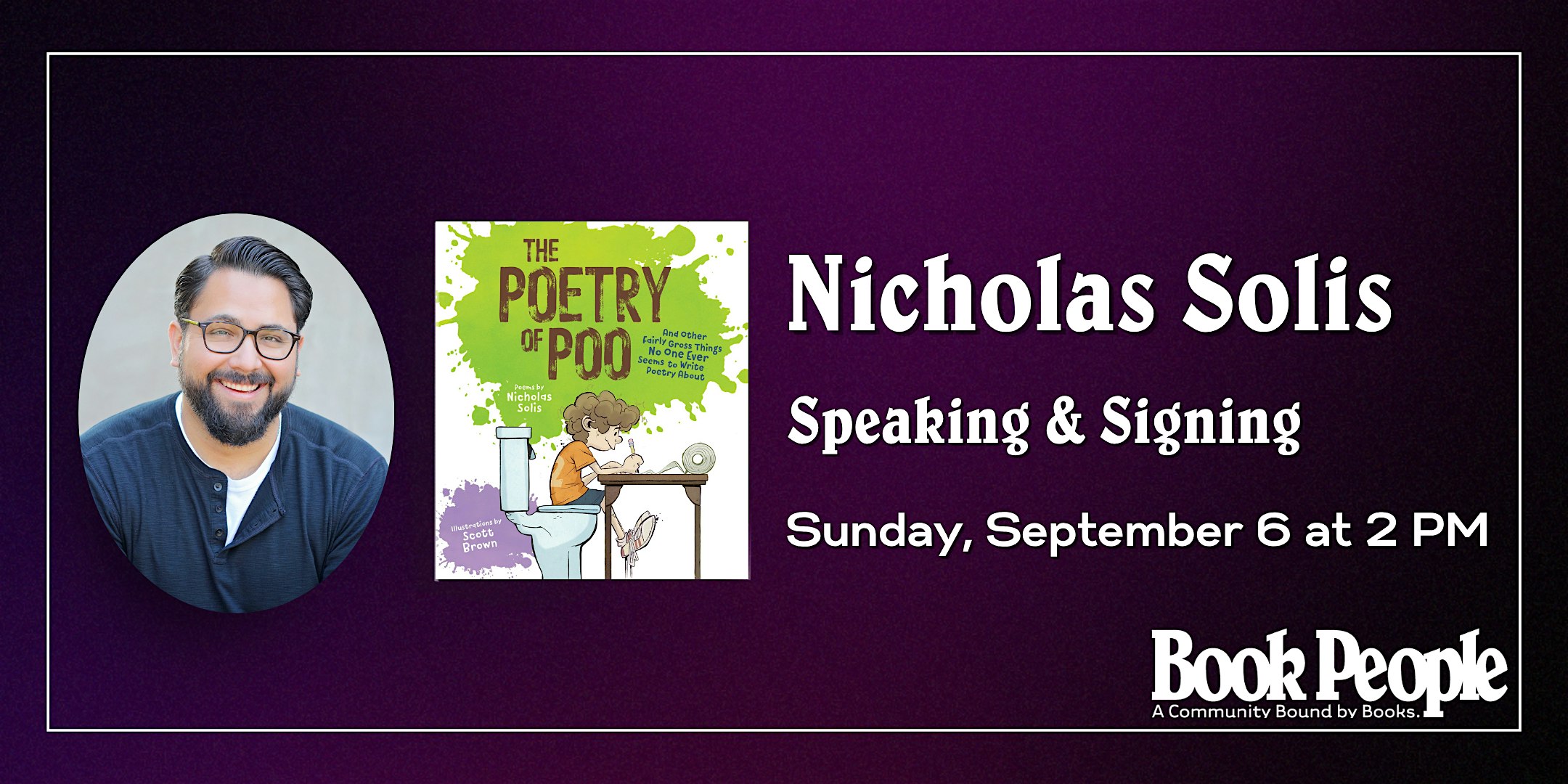 BookPeople Presents: Nicholas Solis - The Poetry of Poo