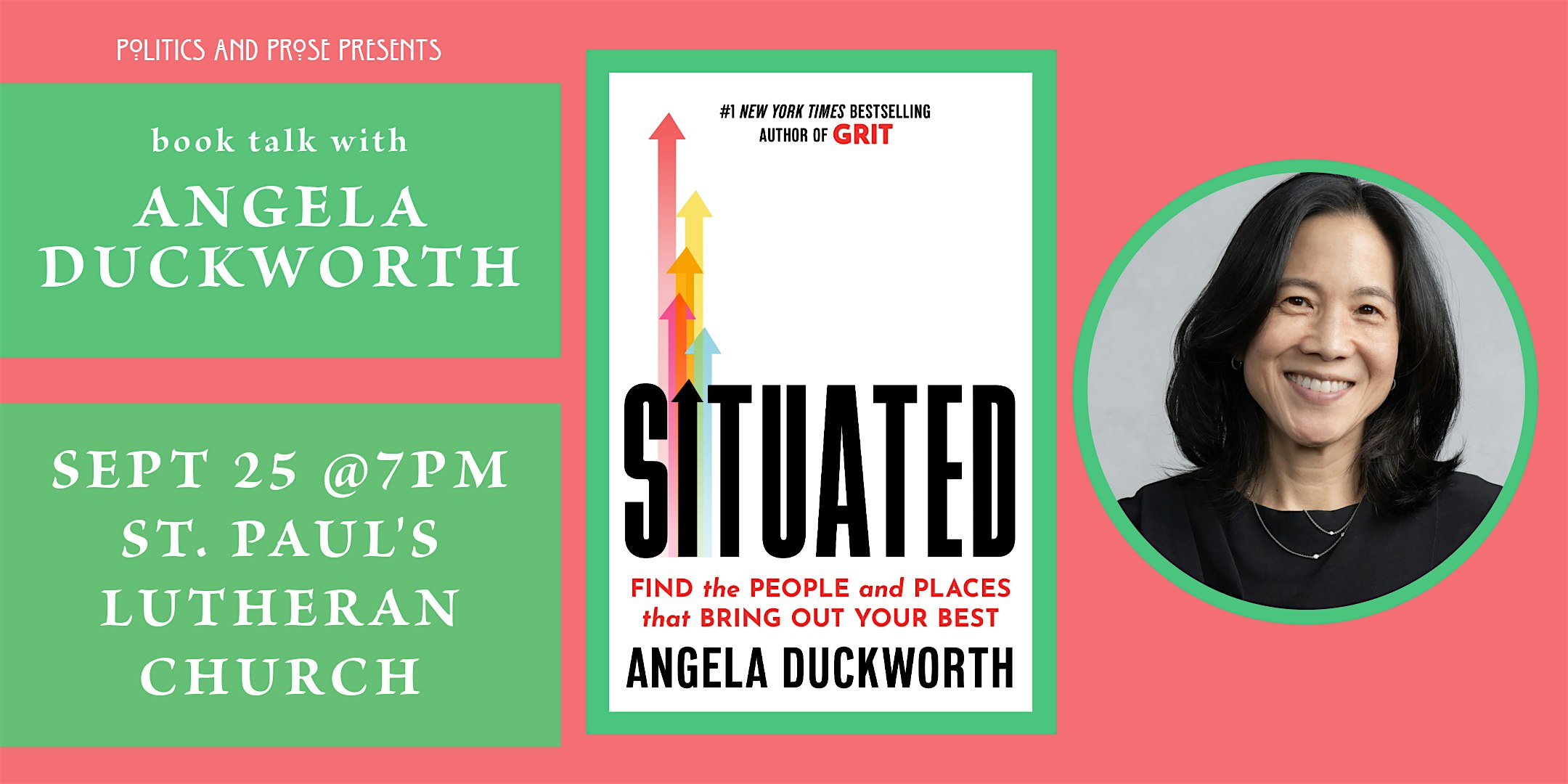 Angela Duckworth — Situated - with Daniel Pink — at St. Paul's