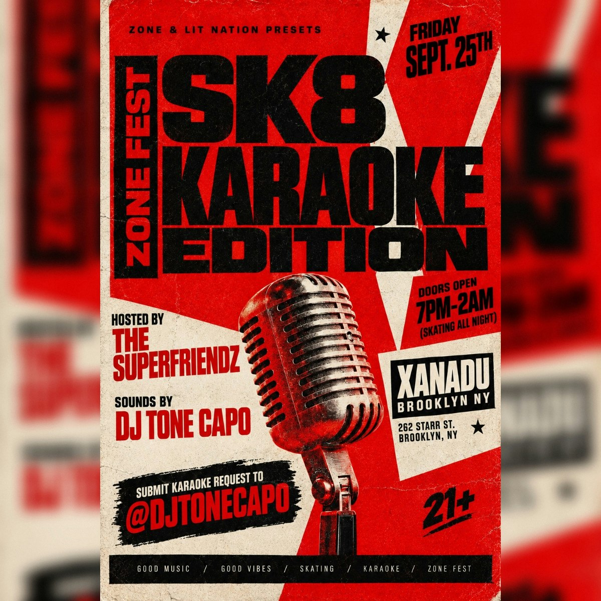 Zone Fest's Karaoke SK8 ft. DJ Tone Capo (skate + karaoke)