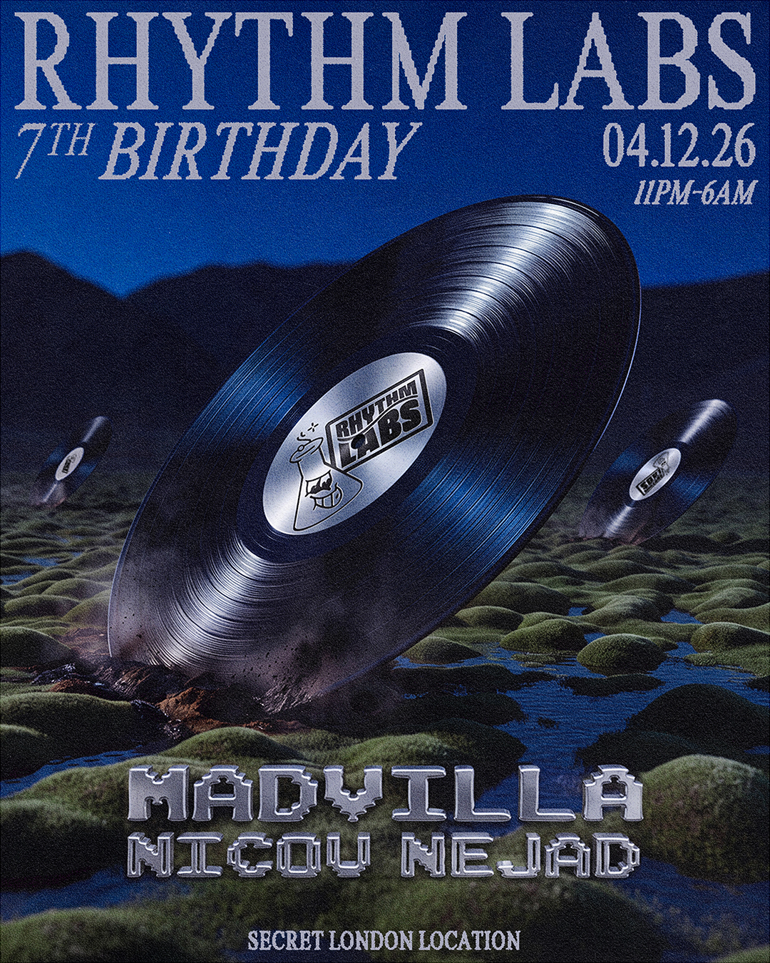 Rhythm Labs 7th Birthday W/ MADVILLA - Secret North London Location