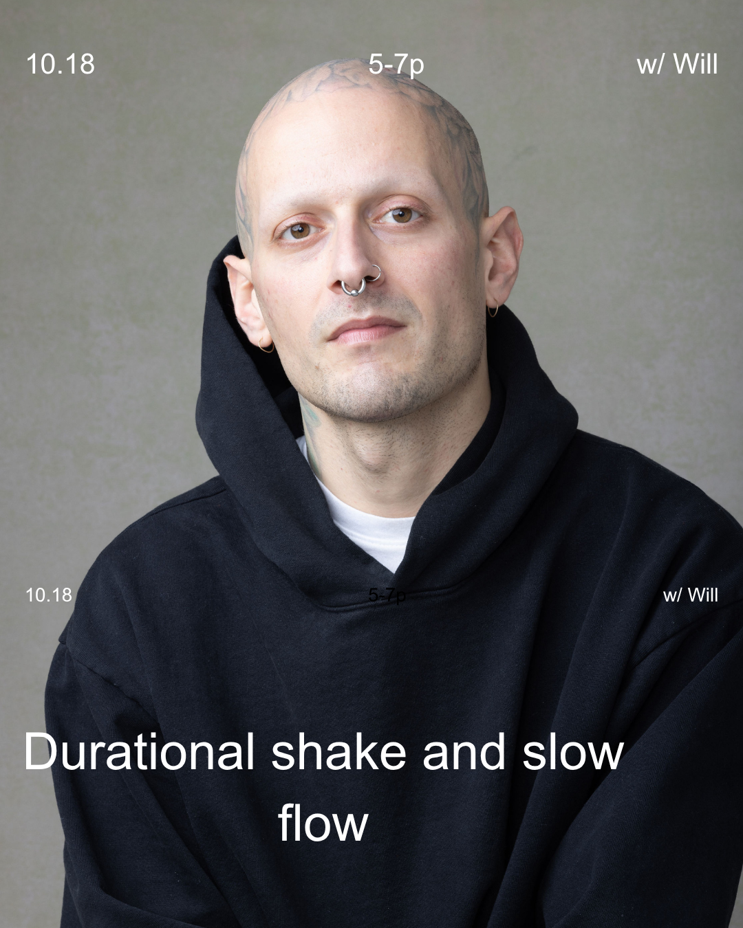Durational shake + slow flow