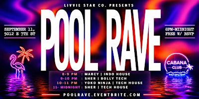 POOL RAVE | INDO HOUSE | TECH HOUSE
