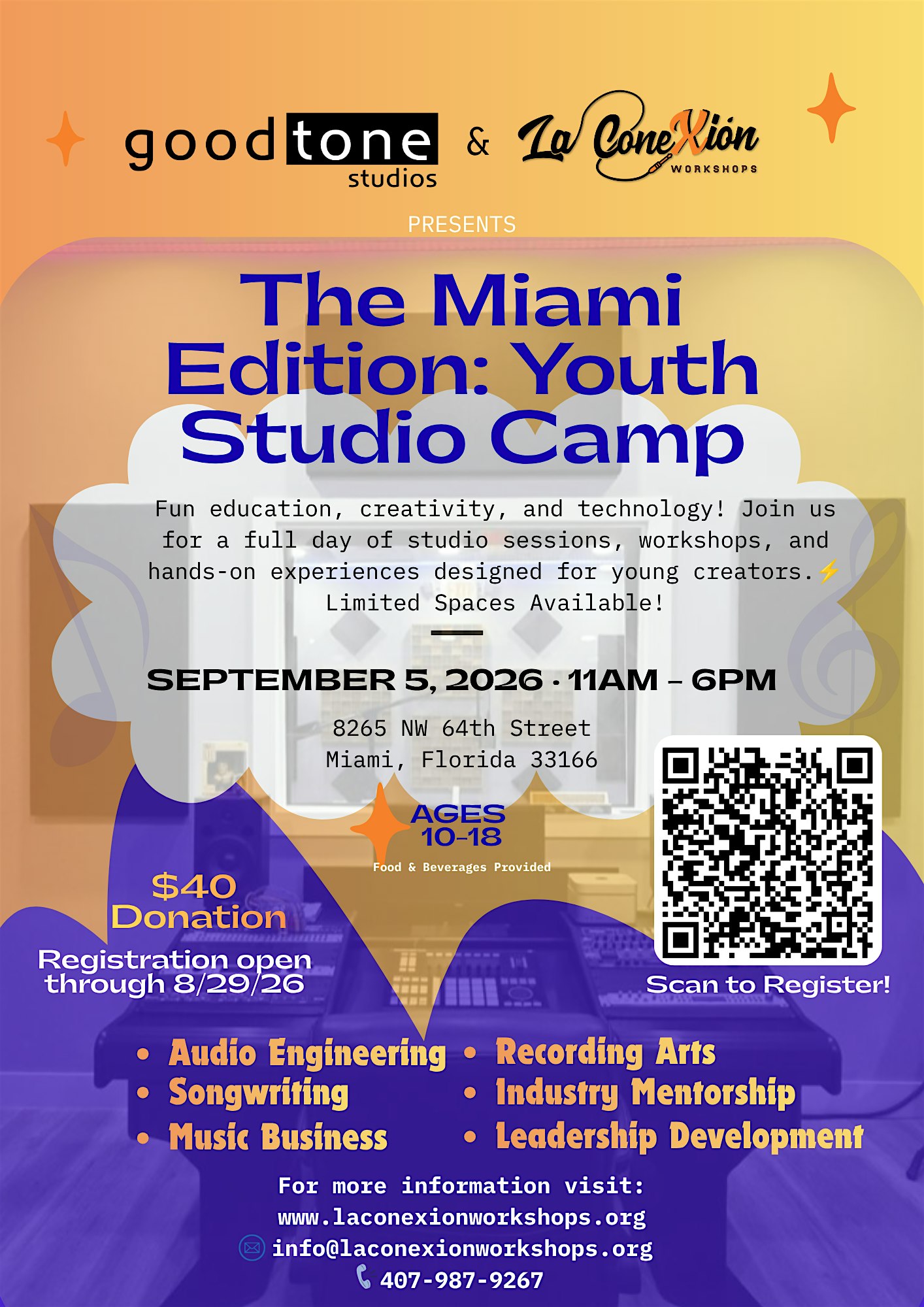 The Miami Edition: Youth Studio Camp