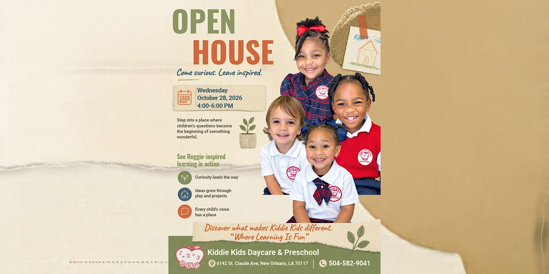 A Little Look Inside Kiddie Kids: Open House & School Tours