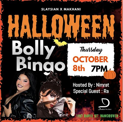 Bolly Bingo Halloween Edition