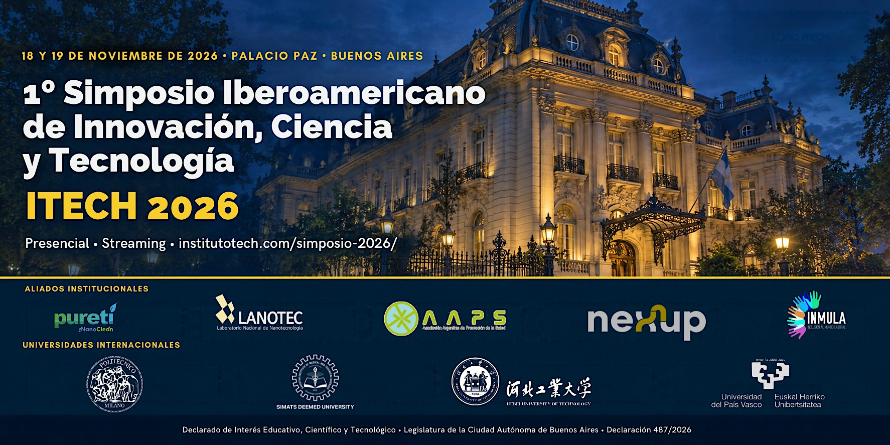 1° Simposio Iberoamericano de Innovación, Ciencia y Tecnología | ITECH 2026