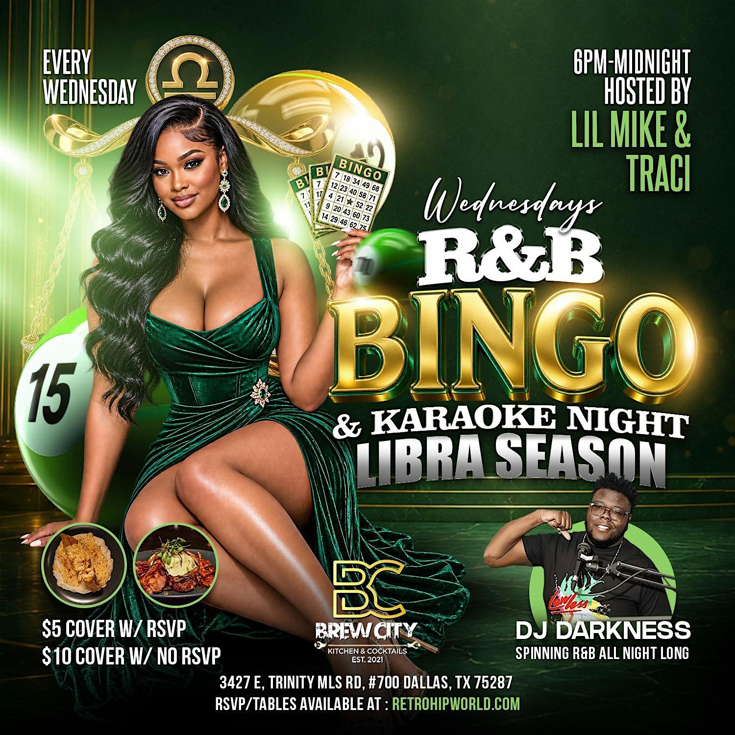 [LIBRA SEASON] R&B BINGO + KARAOKE NIGHT  @ Brew City