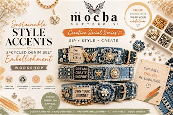 Sip, Style & Create: Upcycled Denim Belt Embellishment