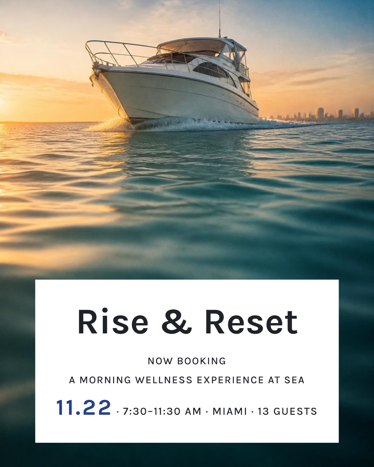 Wellness Sailing Morning