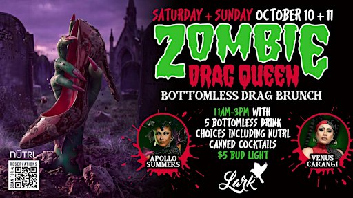 Zombie Drag Queen Bottomless Drag Brunch