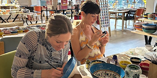 Painting Classes Athens: Ceramic Plates & Bowls