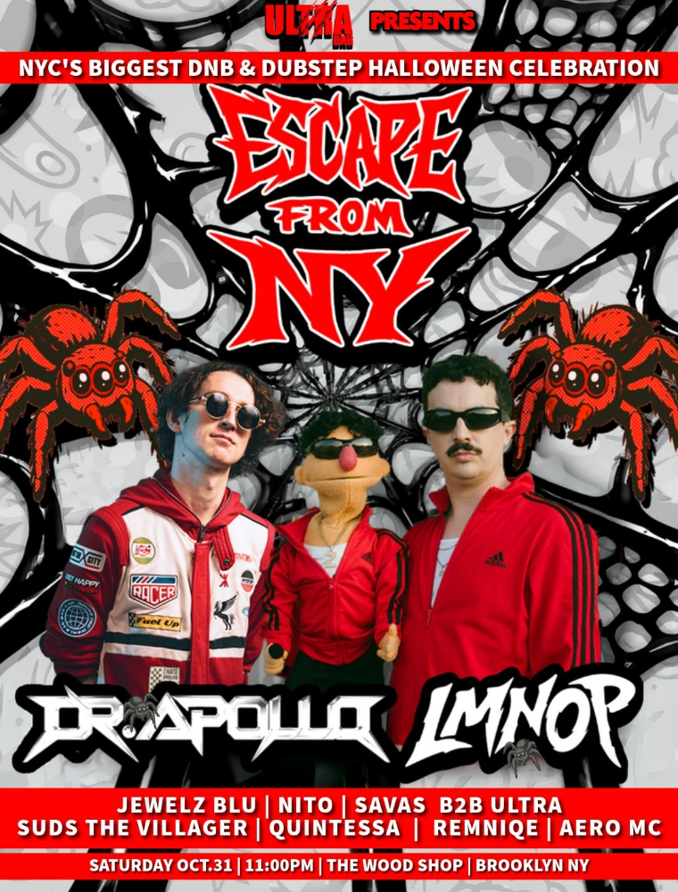 NYC'S BIGGEST DRUM AND BASS & DUBSTEP HALLOWEEN CELEBRATION WITH DR. APOLLO & LMNOP