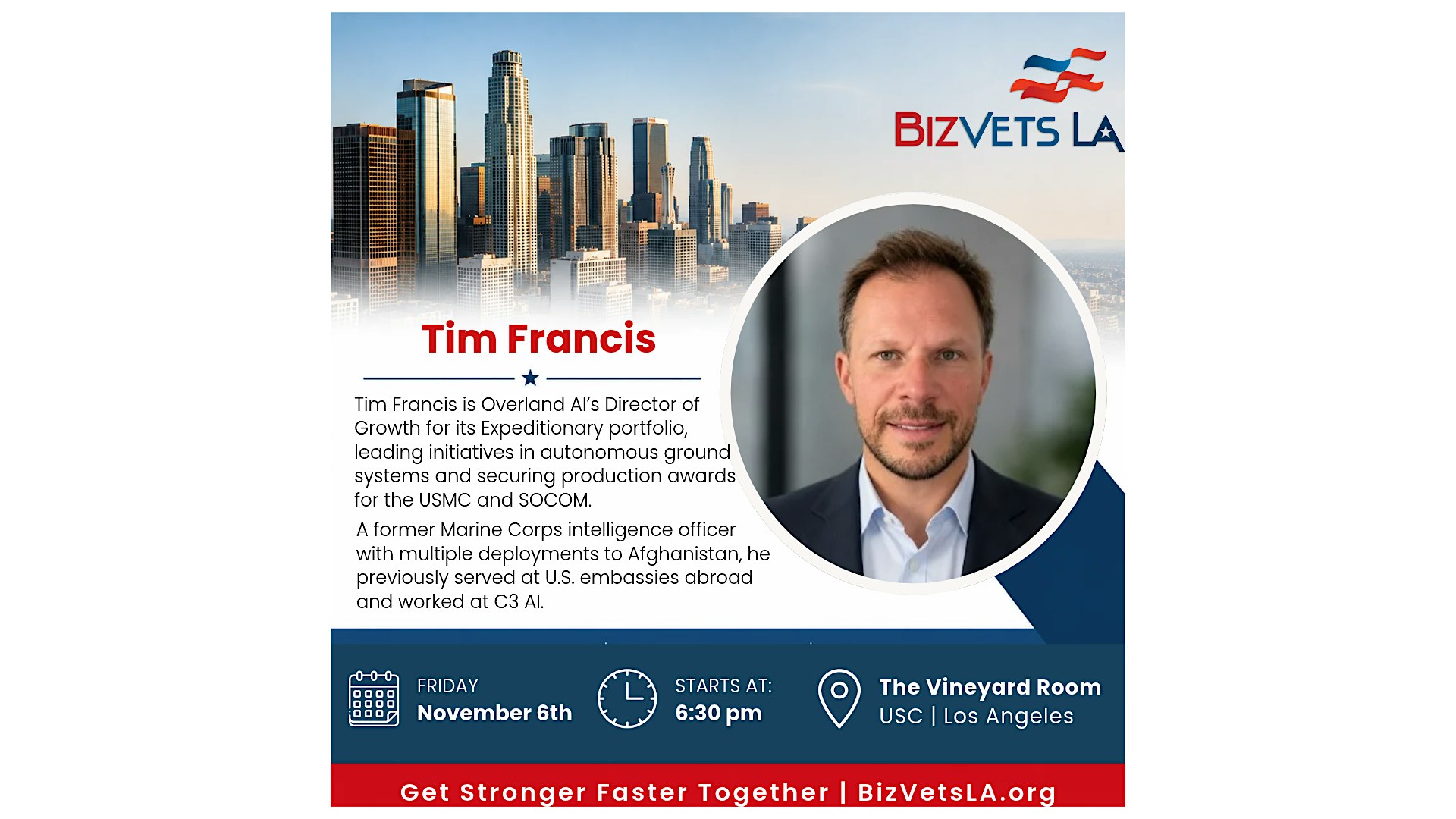 Autonomy on the Front Line: Tim Francis at USC Marshall