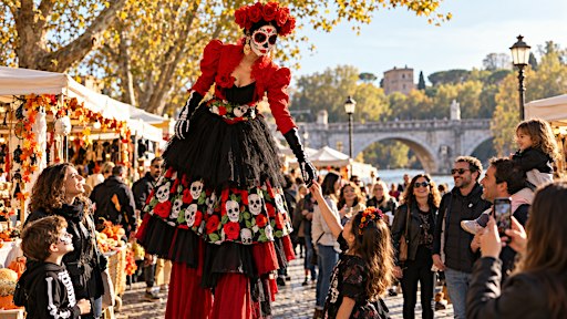 La Señorita de la Suerte – Una misteriosa Catrina sui trampoli!