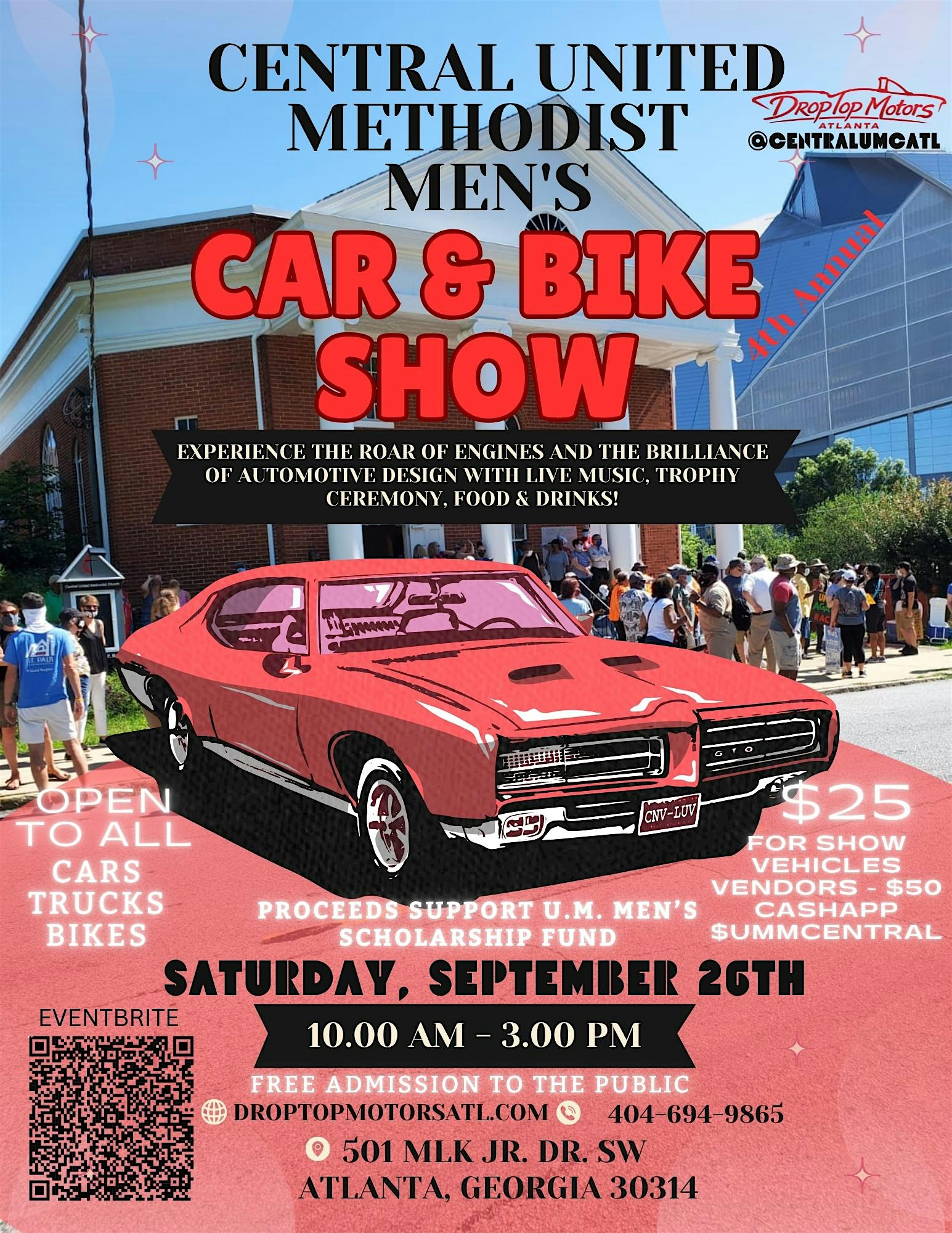 4th Annual Central UMC Men's Car and Bike Show!