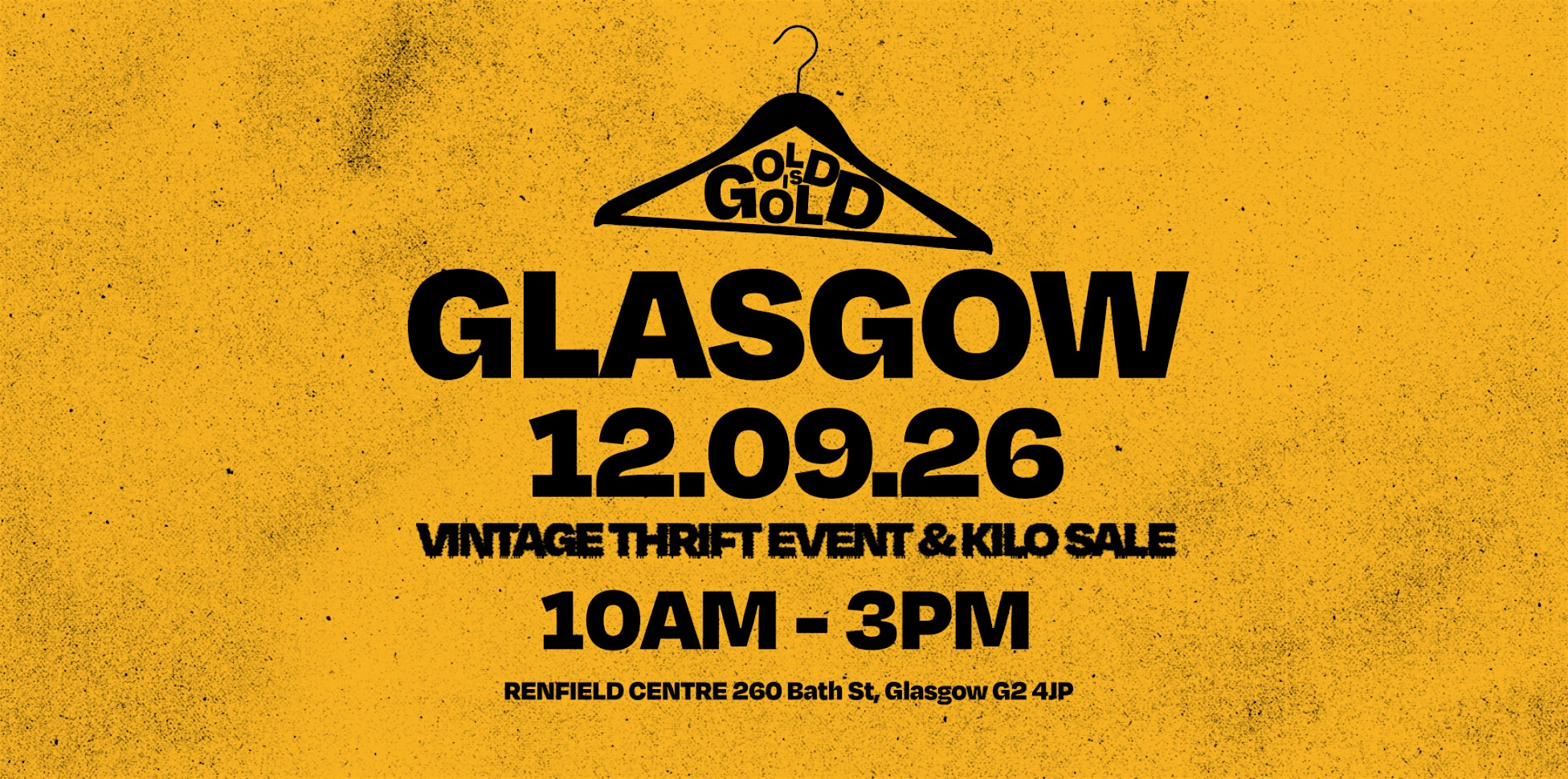 12th September - Glasgow's BEST Vintage Thrift Event & Kilo Sale