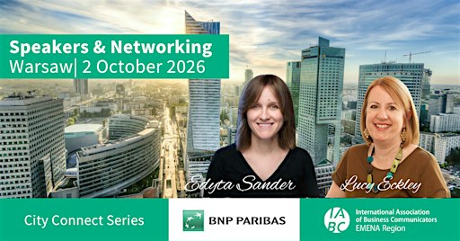 Warsaw City Connect | IABC EMENA - October 2026