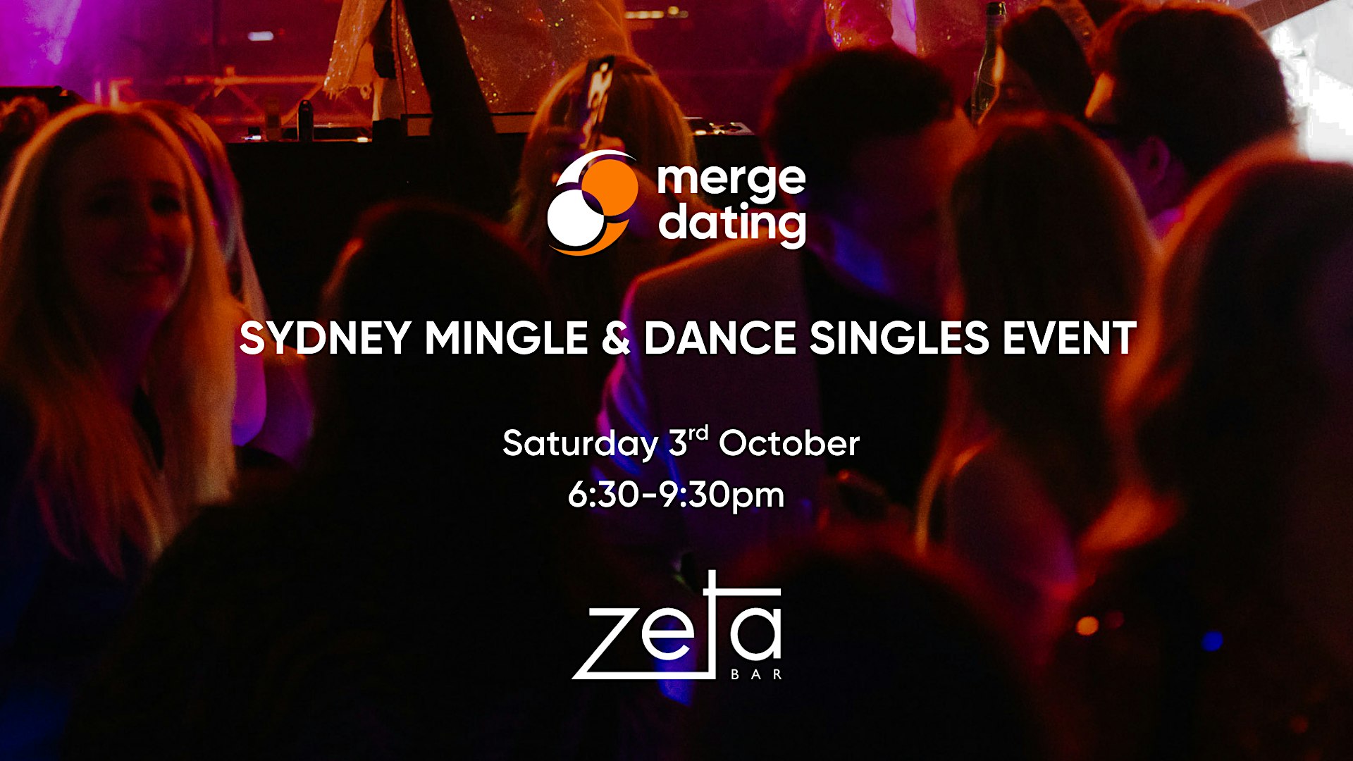 Sydney | Mingle & Dance Singles Event | Zeta Bar | 3rd October | 50s & 60s