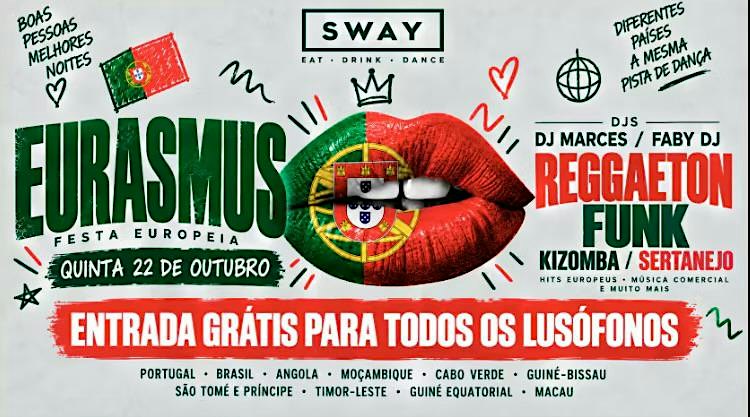 Erasmus European party - Brazilian & Portuguese this next thursdayt!!