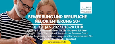 BEWERBUNG UND BERUFLICHE NEUORIENTIERUNG 50+ I Hilden bei Düsseldorf