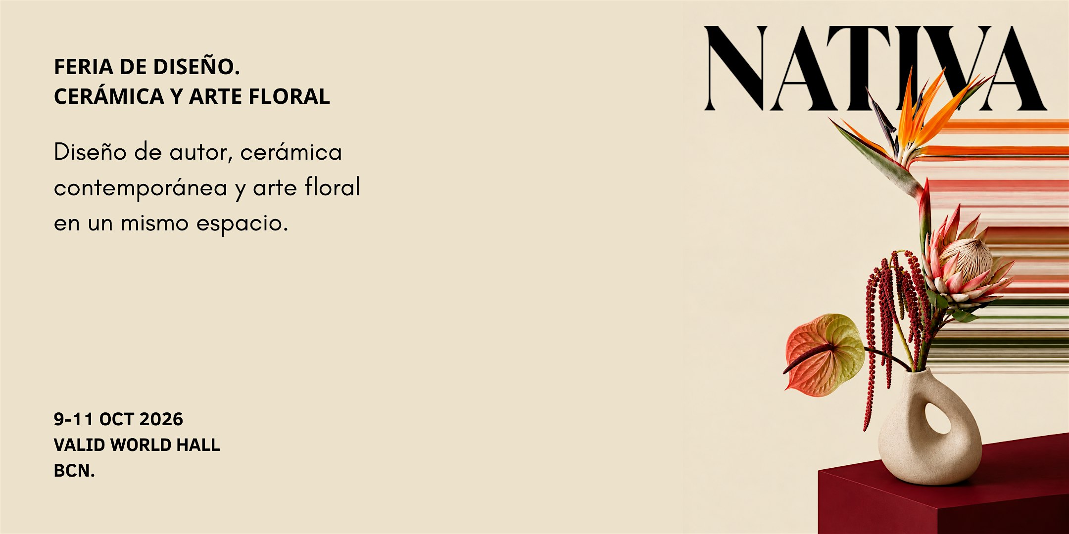 Nativa Feria de diseño de autor, cerámica contemporánea y arte floral