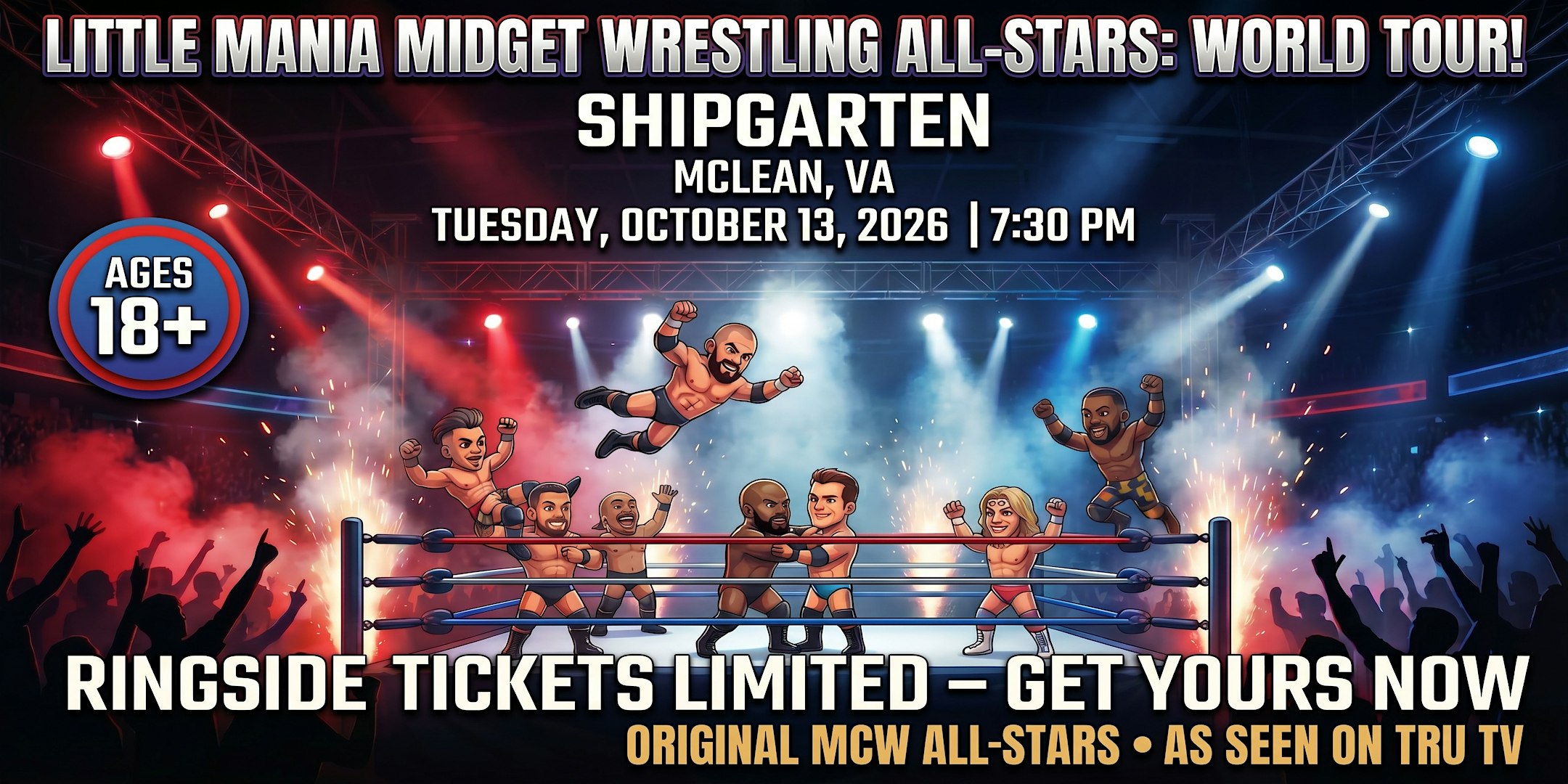 Little Mania Wrestling: Big Action, Tiny Wrestlers! Mclean, VA!