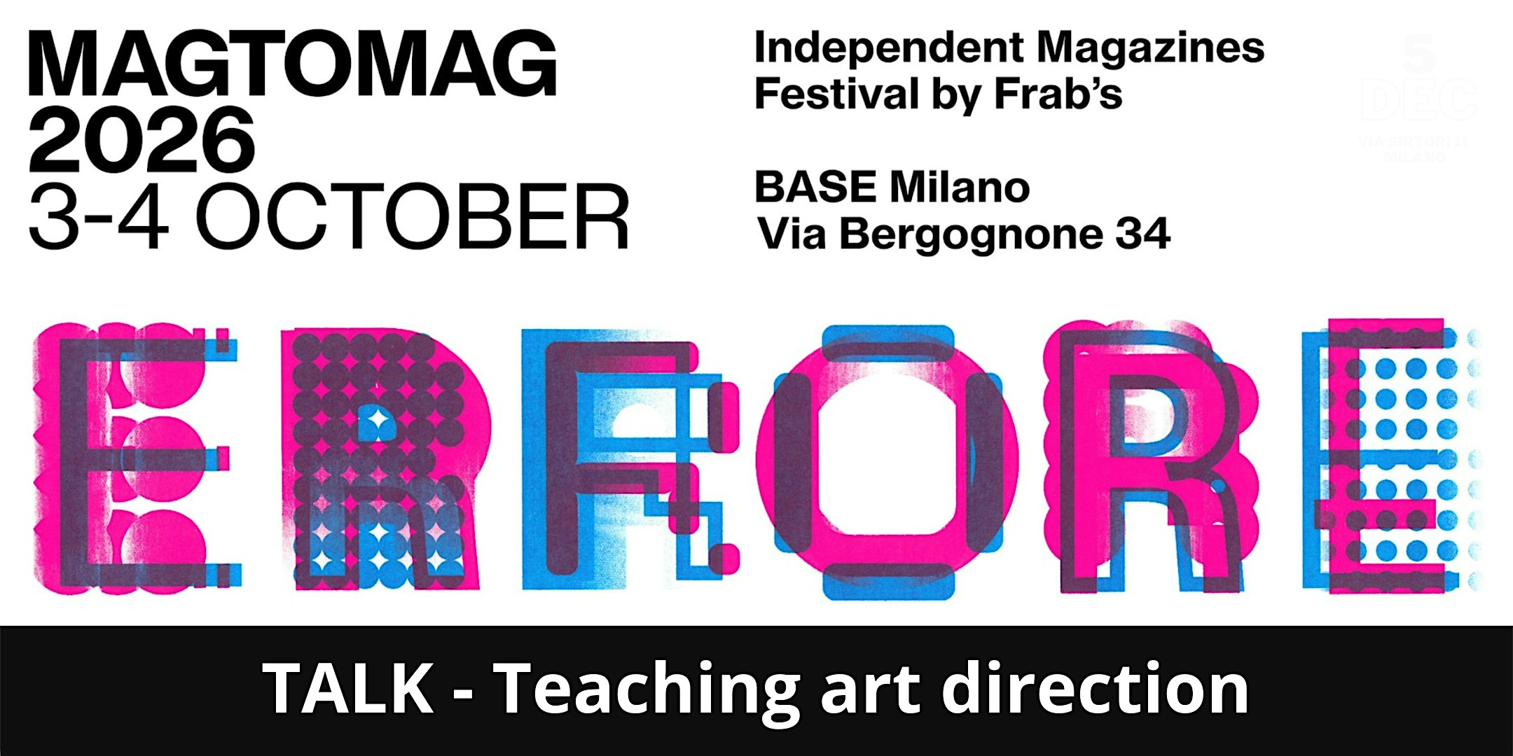 MAG TO MAG TALK - Teaching Art Direction