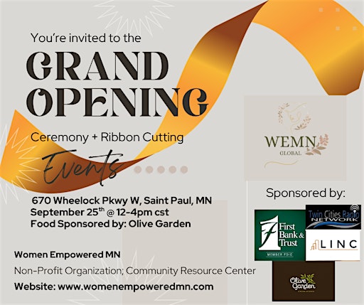 Grand opening/Ribbon cutting Ceremony