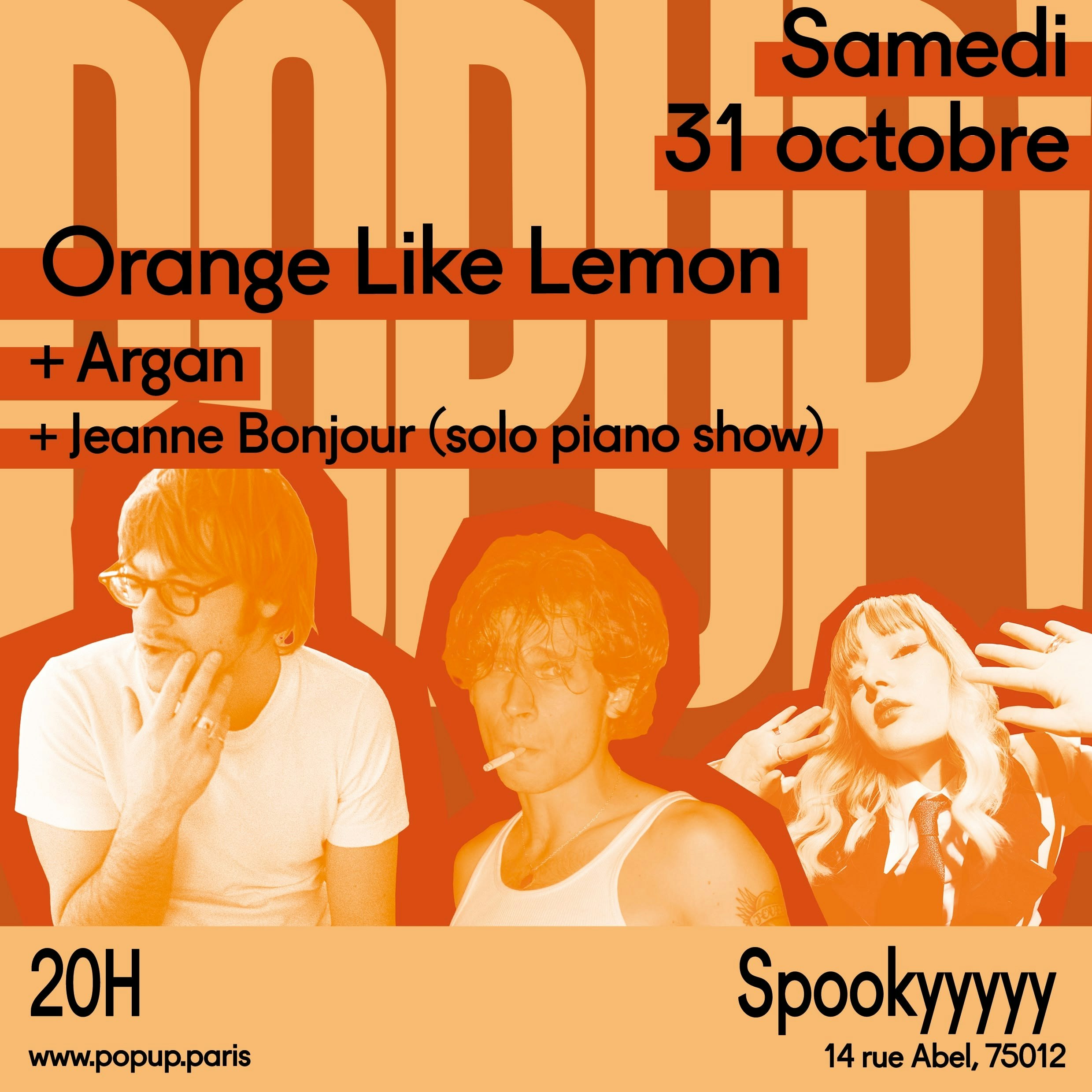 ORANGE LIKE LEMON + ARGAN + JEANNE BONJOUR