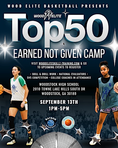 Wood Elite Basketball Top 50 Earned Not Given High School Girls Camp