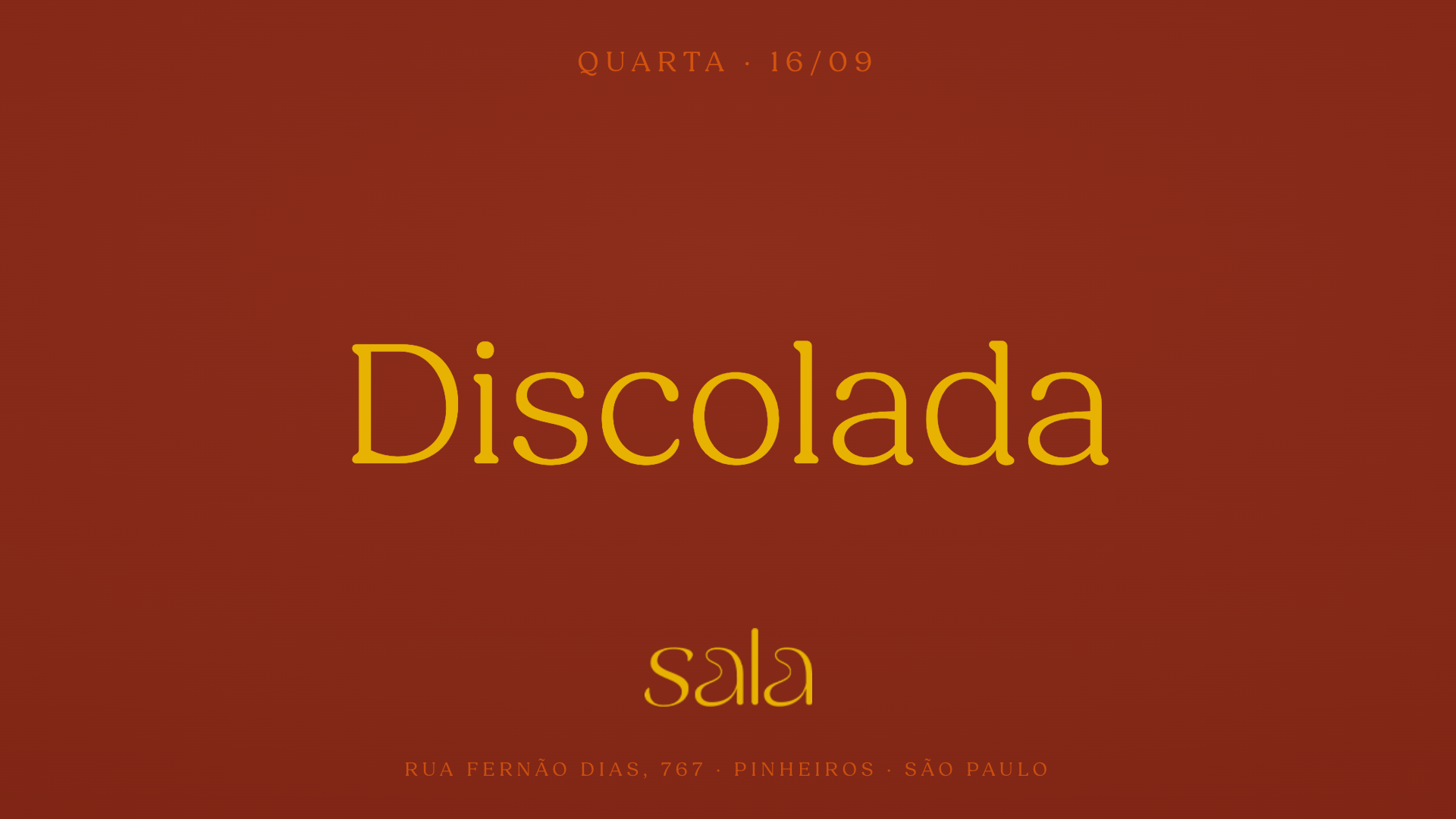 Sala recebe Discolada