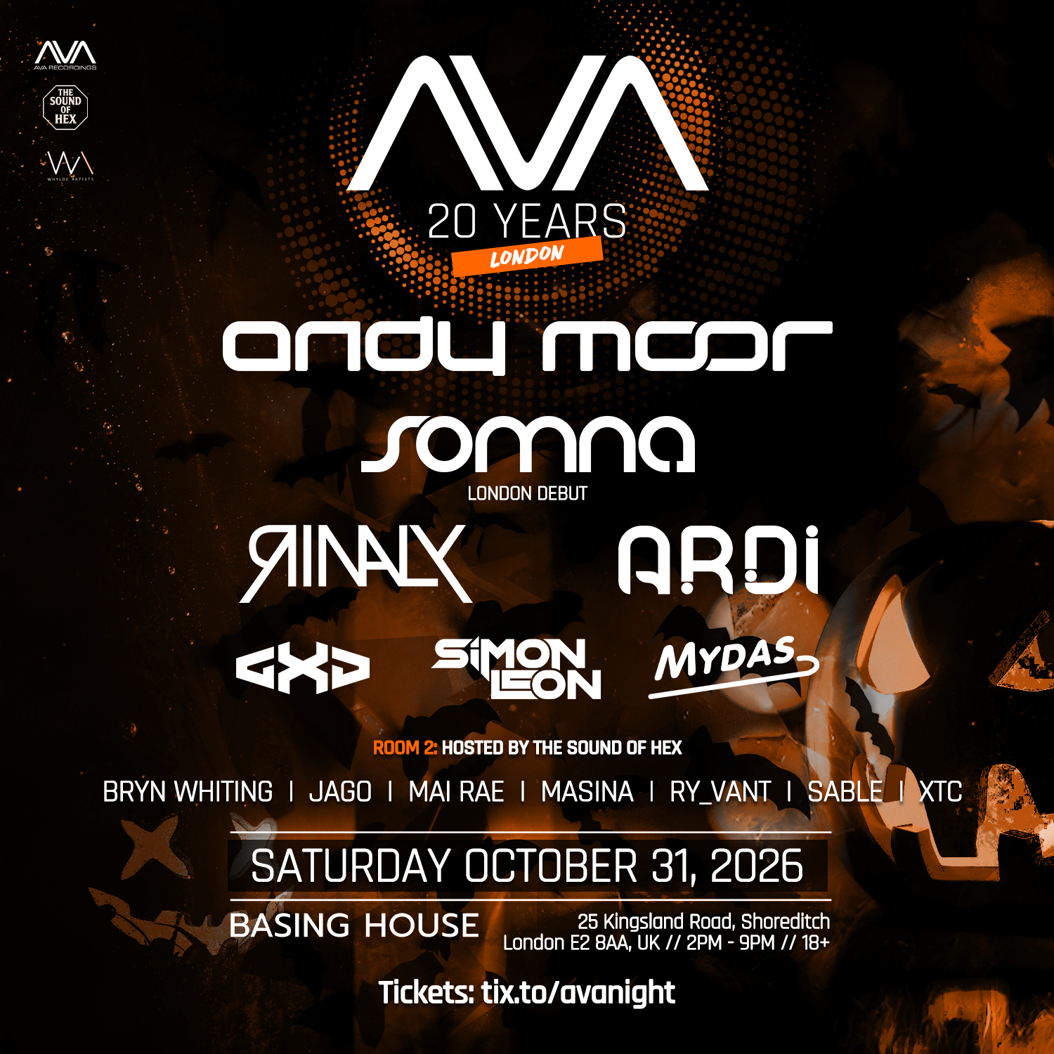 AVA Night London - AVA Recordings 20 Year Anniversary
